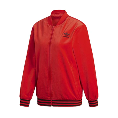 (Women) adidas Originals Red Zip-Up Track Jacket FH8560