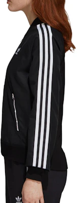 (W) 아디다스 오리지널 레트로 아메리칸 스트라이프 로고 트랙 재킷 블랙 DP8584 Details for (W) 아디다스 오리지널 레트로 아메리칸 스트라이프 로고 트랙 재킷 블랙 DP8584