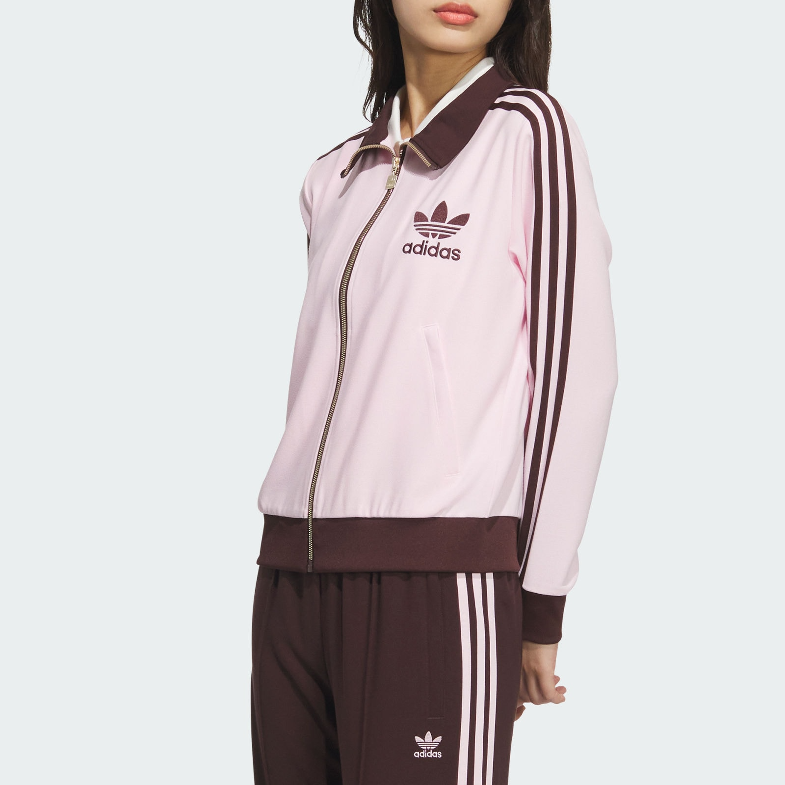 (Women) adidas Originals Retro Colorblock Track Jacket - Clear Pink Casual Fit JX2804 圖 3