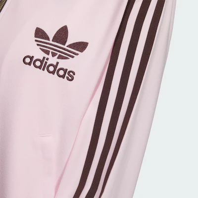 (W) adidas Originals Retro Colorblock Track Jacket - Clear Pink Fit Santai JX2804 Purchase (W) adidas Originals Retro Colorblock Track Jacket - Clear Pink Fit Santai JX2804