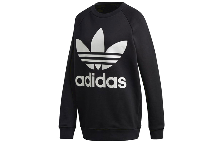 (Women) adidas Originals Retro Logo Crewneck Sweatshirt Women’s Black DH3129