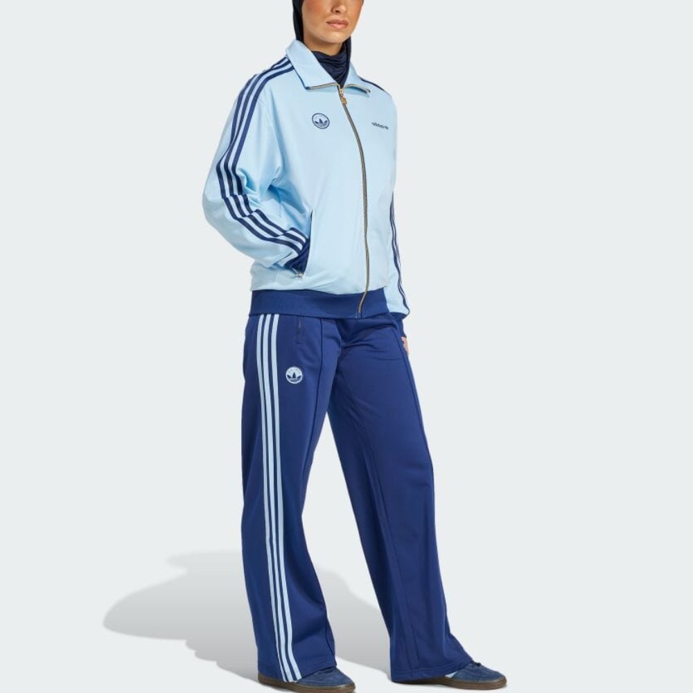 (Women) adidas Originals Retro Track Jacket Light Blue Relaxed Fit IX3542 圖 3