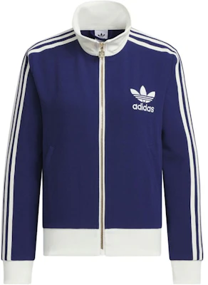 (Women) adidas Originals Retro Track Jacket Navy/Off-White Striped Zip-Up JX2802 Buy (Women) adidas Originals Retro Track Jacket Navy/Off-White Striped Zip-Up JX2802