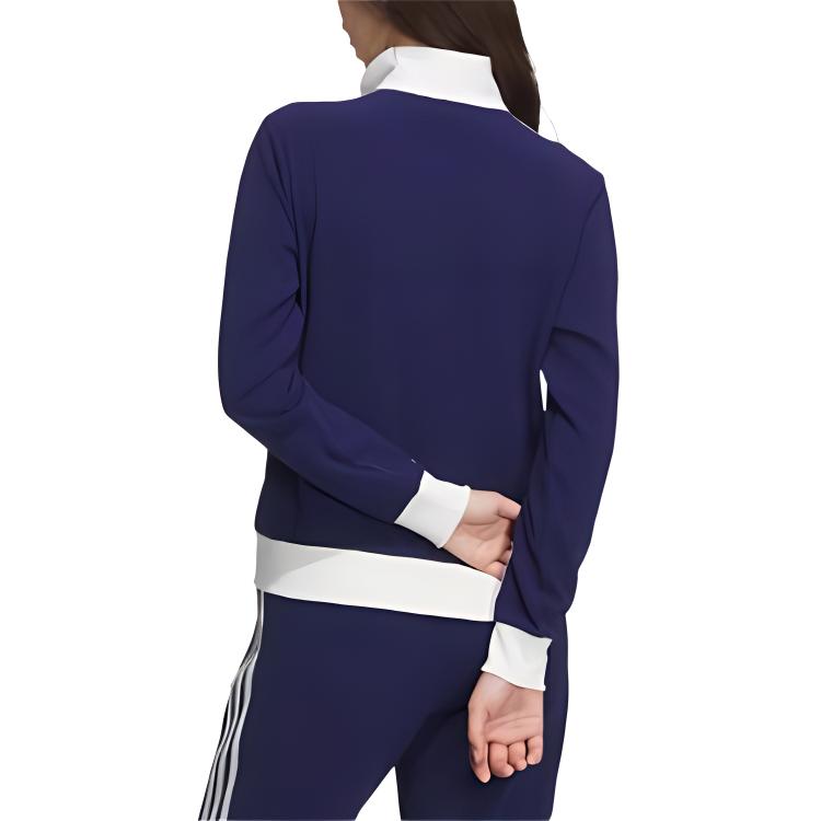 (Women) adidas Originals Retro Track Jacket Navy/Off-White Striped Zip-Up JX2802 圖 6