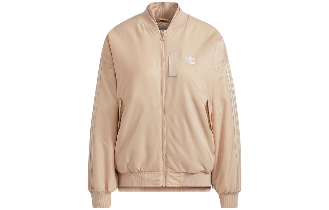 (Women) adidas Originals Retro Track Jacket Yellow with Trefoil Logo Print HE6584