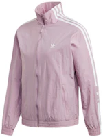 (Women) adidas Originals Retro Windbreaker Jacket Purple Training Running Wear ED7541 (Women) adidas Originals Retro Windbreaker Jacket Purple Training Running Wear ED7541