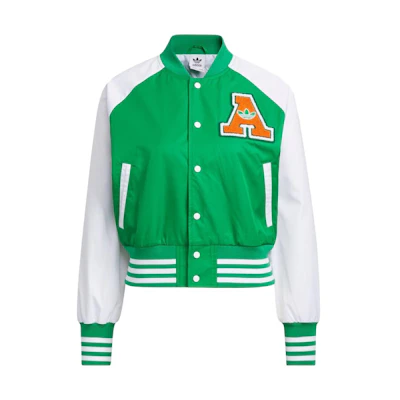 (Women) adidas Originals Retro Zip Track Jacket Green Colorblock Stripes IU4769