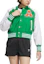 Lookbook (W) Chaqueta adidas Originals Retro Zip Verde con Bloques de Color y Rayas. IU4769