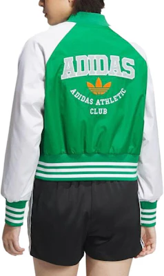 (W) Chaqueta adidas Originals Retro Zip Verde con Bloques de Color y Rayas. IU4769 Shop (W) Chaqueta adidas Originals Retro Zip Verde con Bloques de Color y Rayas. IU4769