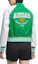 Shop (W) Chaqueta adidas Originals Retro Zip Verde con Bloques de Color y Rayas. IU4769