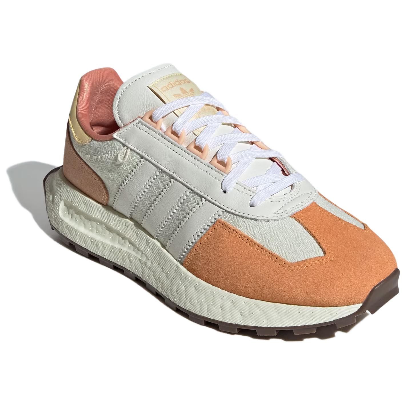 Lookbook adidas originals Retropy E5 減震耐磨防滑 低幫 生活休閒鞋 女款 白橙黃