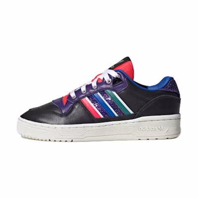 (W) adidas originals Rivalry Low 'Black Purple Red'