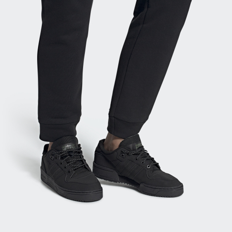 (W) adidas originals RIVALRY Low 'Triple Black' 圖 6