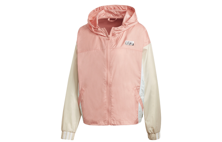 (Women) adidas Originals RYV Pink Windbreaker Jacket Fashion Outerwear GE1270
