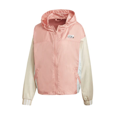 (Women) adidas Originals RYV Pink Windbreaker Jacket Fashion Outerwear GE1270
