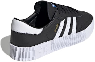 adidas originals Samba 松糕底 復古 休閒 防滑減震 低筒 板鞋 女款 黑 Shop adidas originals Samba 松糕底 復古 休閒 防滑減震 低筒 板鞋 女款 黑