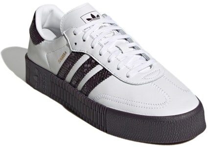 adidas originals Samba W直購 防滑耐磨 低筒 溜板鞋 女款 白紫 Lookbook adidas originals Samba W直購 防滑耐磨 低筒 溜板鞋 女款 白紫