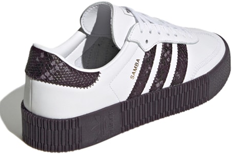 adidas originals Samba W直購 防滑耐磨 低筒 溜板鞋 女款 白紫 Shop adidas originals Samba W直購 防滑耐磨 低筒 溜板鞋 女款 白紫