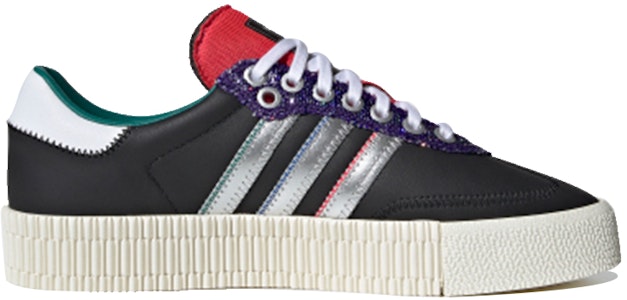 adidas originals Samba 防滑耐磨 低筒 板鞋 女款 黑紅銀 Order adidas originals Samba 防滑耐磨 低筒 板鞋 女款 黑紅銀