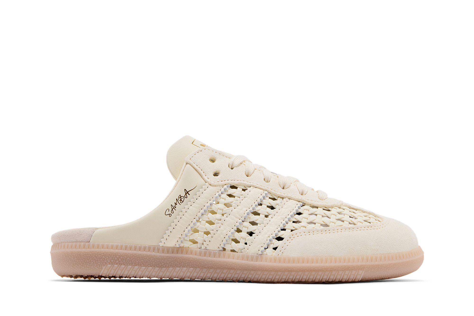 (Women) adidas Originals Samba Mule Slip-On Shoes in Light Beige. KH7719