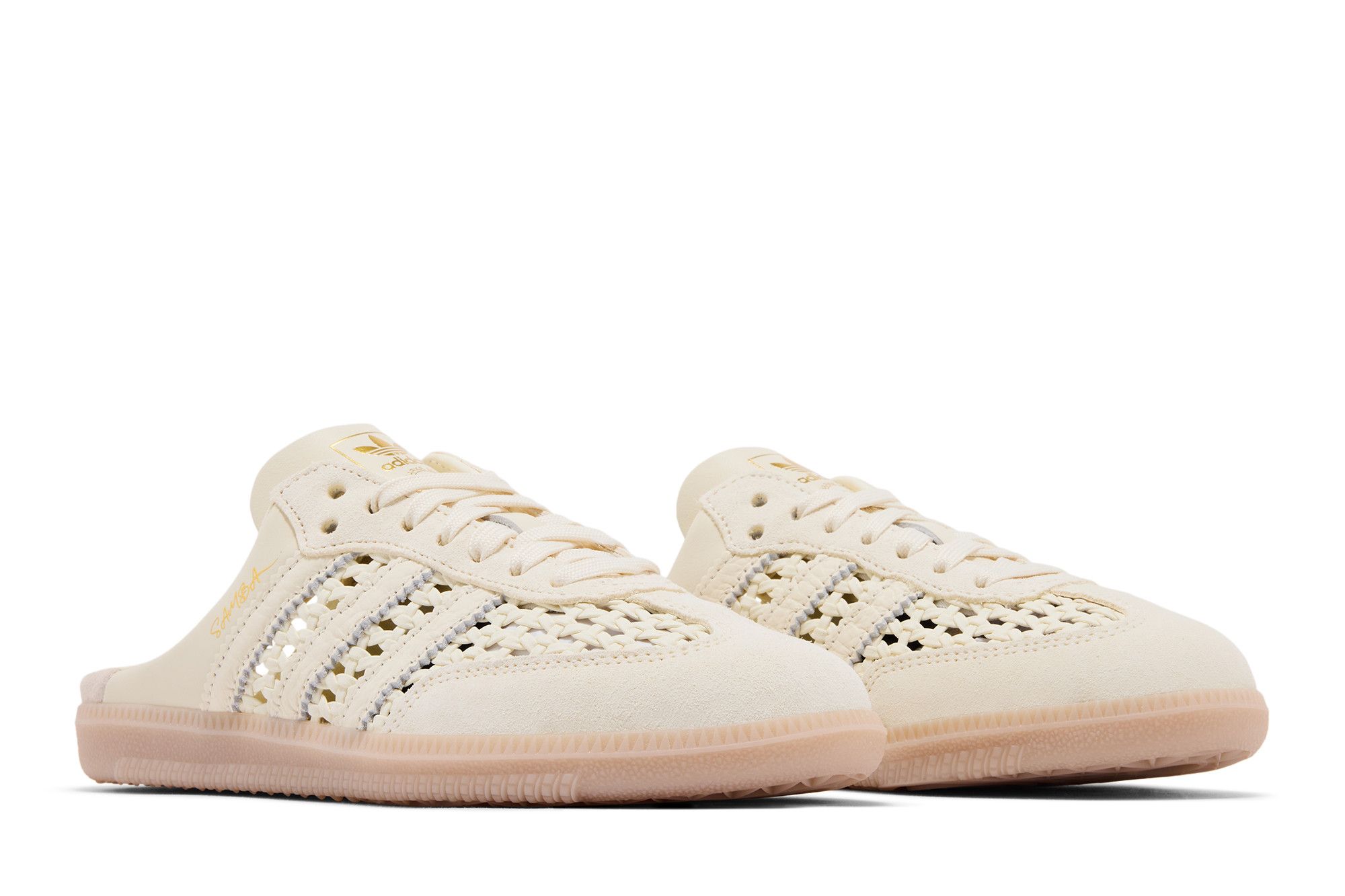 Cheap (Women) adidas Originals Samba Mule Slip-On Shoes in Light Beige. KH7719
