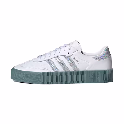 (W) adidas originals Sambarose 'White Blue'
