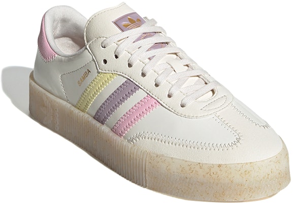 (Women) adidas Originals Samba Rose 'White Pink' EG1817 Lookbook (Women) adidas Originals Samba Rose 'White Pink' EG1817