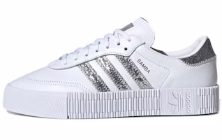 (Women) adidas Sambarose 'White Silver Metallic' FX3819 (Women) adidas Sambarose 'White Silver Metallic' FX3819