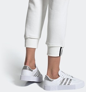 adidas originals Samba rose 防滑平衡耐磨 低筒 板鞋 女式 白銀 Sizing adidas originals Samba rose 防滑平衡耐磨 低筒 板鞋 女式 白銀