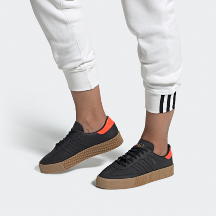 (W) adidas originals SAMBAROSE 'Black' 圖 6
