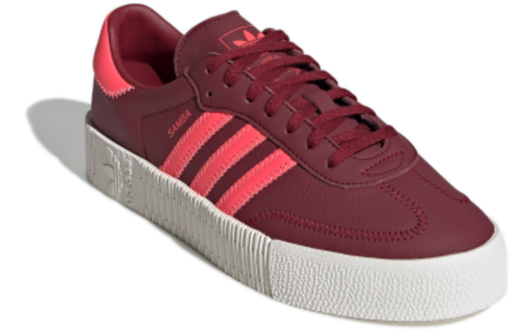 Lookbook (W) adidas Originals Sambarose Wanita 'Merah Gelap Putih' EE7045