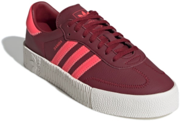 (W) 阿迪达斯 Originals Sambarose 女鞋 '深红白' EE7045 Lookbook (W) 阿迪达斯 Originals Sambarose 女鞋 '深红白' EE7045