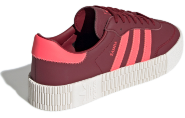 Shop (W) adidas Originals Sambarose Wanita 'Merah Gelap Putih' EE7045