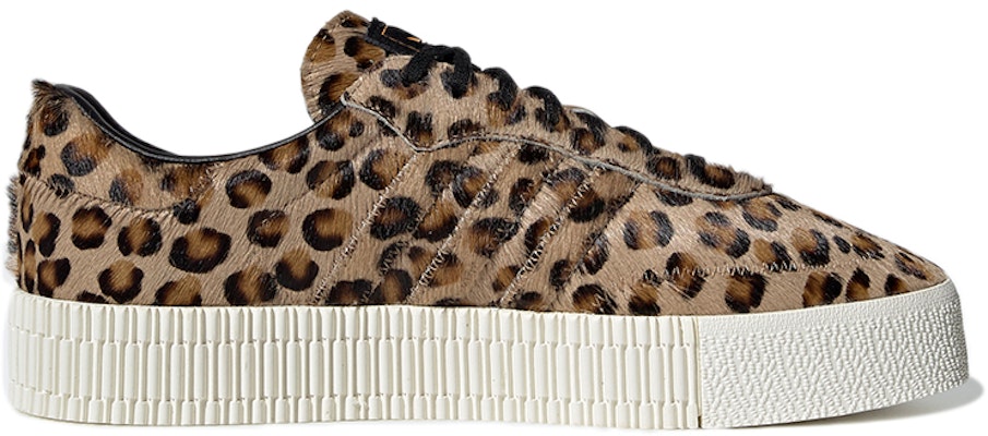 adidas originals Sambarose 時尚舒適防滑板鞋 女款 豹紋米色 Order adidas originals Sambarose 時尚舒適防滑板鞋 女款 豹紋米色