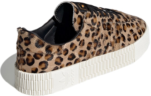 adidas originals Sambarose 時尚舒適防滑板鞋 女款 豹紋米色 Shop adidas originals Sambarose 時尚舒適防滑板鞋 女款 豹紋米色