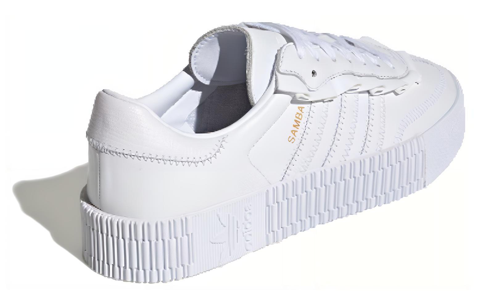 Shop adidas originals Samba rose 減震防滑 低筒 滑板鞋 女款 白色