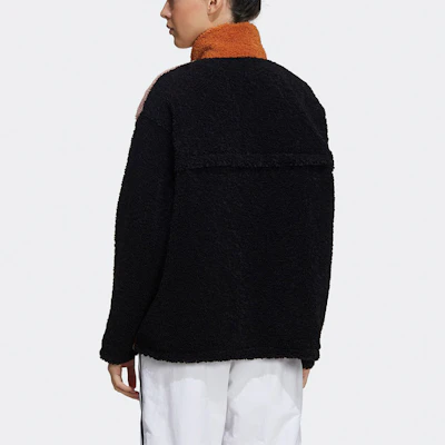 (W) adidas Originals Sherpa 拼色立領運動外套 米色棕色 GQ1238 Purchase (W) adidas Originals Sherpa 拼色立領運動外套 米色棕色 GQ1238