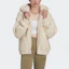 Lookbook (Women) adidas Originals Sherpa Fleece Hoodie Jacket Winter Off-White HG6677