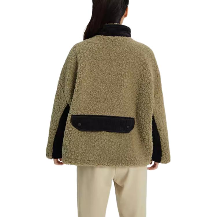 (Women) adidas Originals SHERPA MIX Retro Colorblock Fleece Jacket with Logo Embroidery HY4256 圖 6