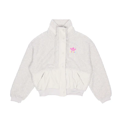 (Women) adidas Originals Short Sherpa Retro Jacket Alum Brown GV2933