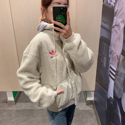 (W) adidas Originals 復古羊羔絨短夾克 棕色 GV2933 Cheap (W) adidas Originals 復古羊羔絨短夾克 棕色 GV2933