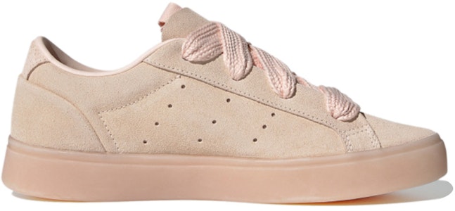 adidas originals Sleek Fat Laces 防滑耐磨 低筒 滑板鞋 女式 粉色 Order adidas originals Sleek Fat Laces 防滑耐磨 低筒 滑板鞋 女式 粉色