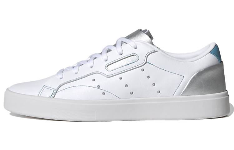 adidas gazelle silver green womens White ADIDAS Shoes, 37.5 – Reinvent Boutique Lincoln main image 0