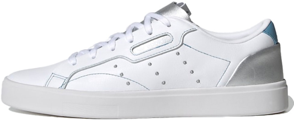 Adidas originals sleek white 2025 trainers