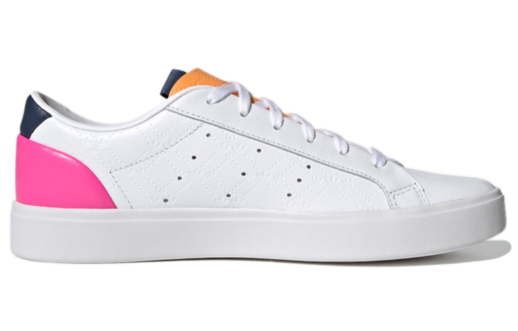 (W) adidas Originals Sleek 'White Orange Pink' 圖 2