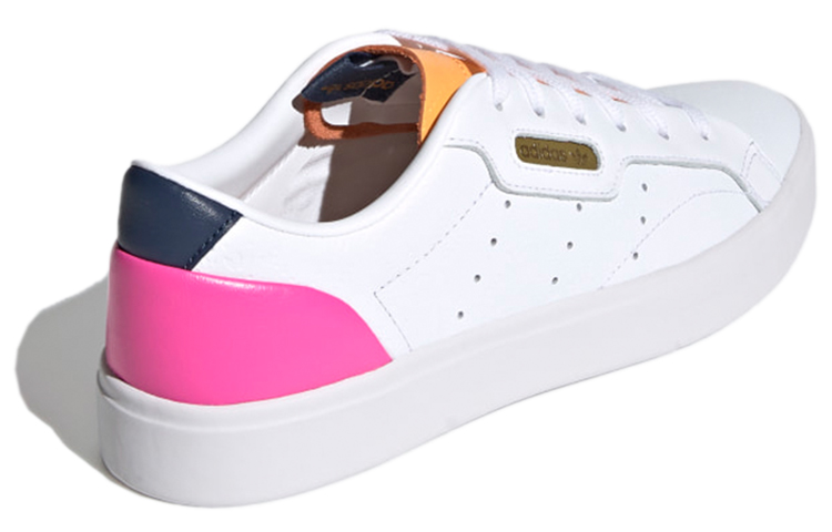(W) adidas Originals Sleek 'White Orange Pink' 圖 4