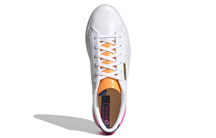 (W) adidas Originals Sleek 'White Orange Pink' 圖 5