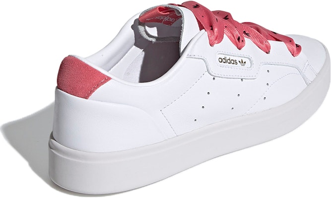 adidas originals Sleek 低筒 板鞋 女款 白粉 Shop adidas originals Sleek 低筒 板鞋 女款 白粉