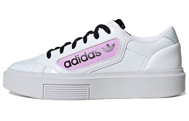 (W) adidas originals Sleek Super 'White Black Purple'