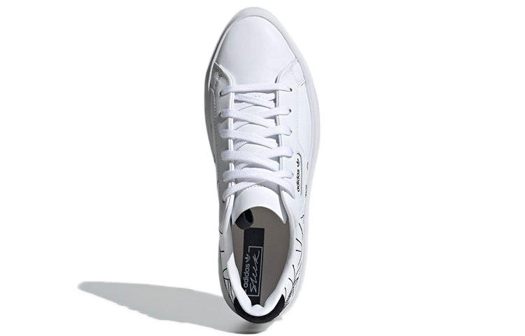 (W) adidas Originals Sleek Super 'White Black' 圖 5